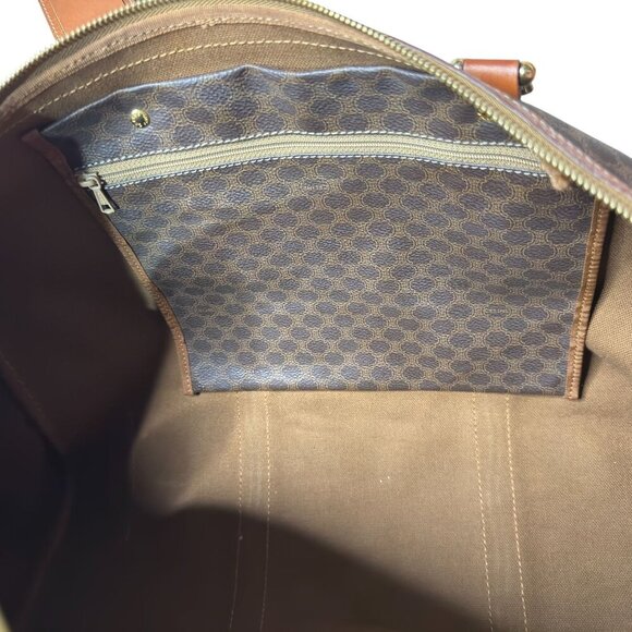 CELINE Macadam Duffel Bag Brown Canvas Duffle Bag Celine Lock, Leather Cloche - Picture 14 of 16